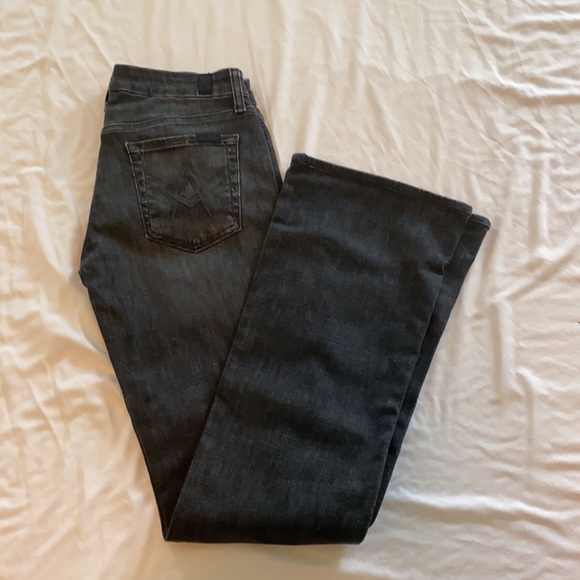 7 For All Mankind Grey Wash A Pocket Bootcut Jeans - Picture 5 of 5